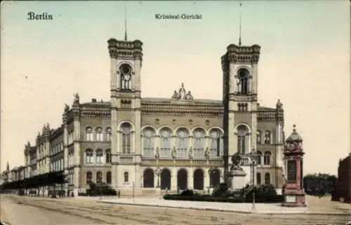 Ak Berlin Tiergarten Moabit, Kriminalgericht