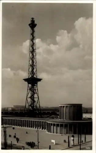 Ak Berlin Charlottenburg Westend, Funkturm, Ausstellungshallen