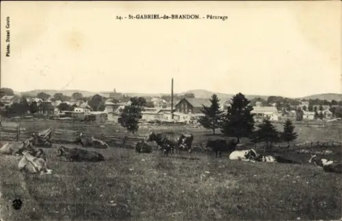 Ak Saint Gabriel de Brandon Quebec Kanada, Panorama