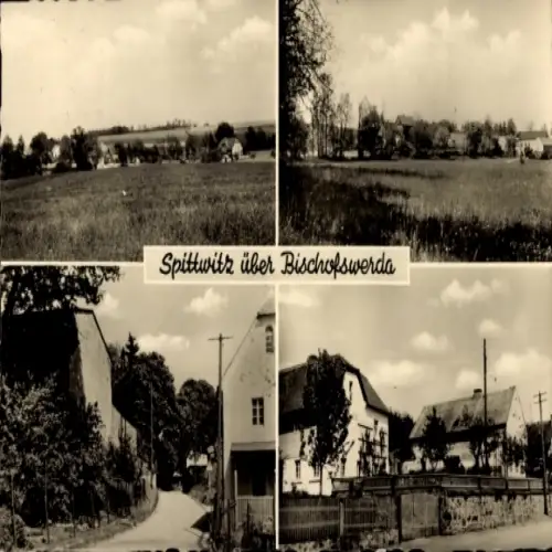 Ak Spittwitz Göda in der Oberlausitz, Gesamtansicht, Teilansichten