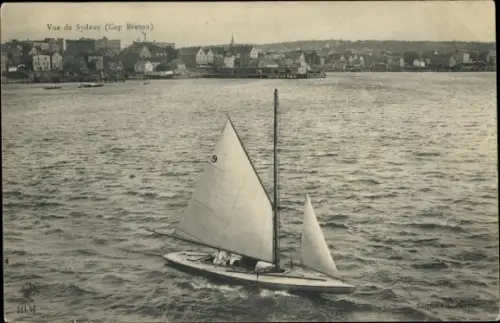 Ak Kap-Breton-Insel Nova Scotia Kanada, Blick auf Sydney