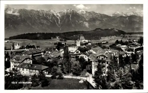 Ak Igls Innsbruck in Tirol, Berglandschaft, Stadtansicht, Alpenpanorama, Igls