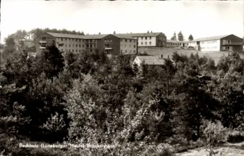 Ak Buchholz in der Nordheide, Buchholz (Lüneburger Heidel Krankenhaus), Gebäude, Bäume