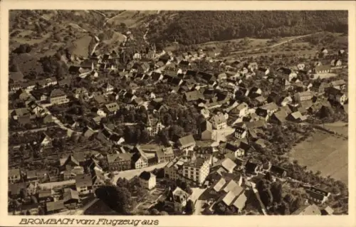 Ak Brombach Lörrach in Baden, Fliegeraufnahme