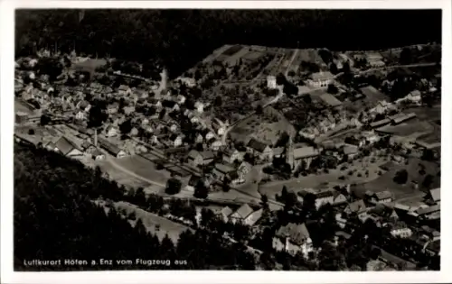 Ak Höfen an der Enz Schwarzwald, Luftaufnahme