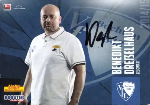 Autogrammkarte Zeugwart Benedikt Dreßelhaus, VfL Bochum, Autogramm