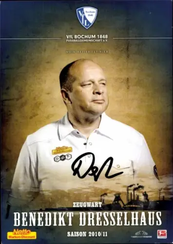 Autogrammkarte Zeugwart Benedikt Dresselhaus, VfL Bochum, Autogramm