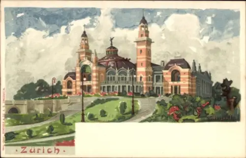Künstler Litho Zürich Stadt Schweiz, Tonhalle