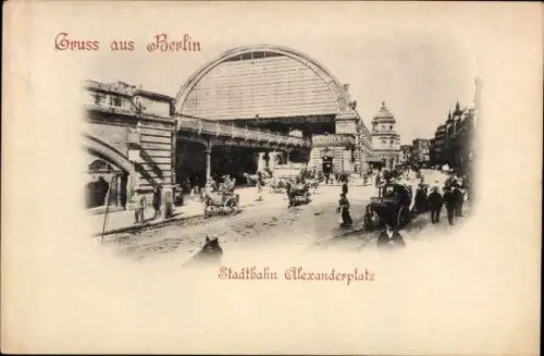 Ak Berlin Mitte, Alexanderplatz, Bahnhof