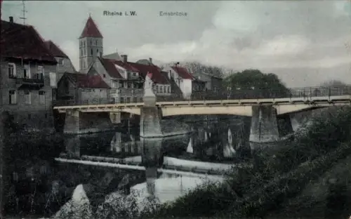 Ak Rheine in Westfalen, Emsbrücke