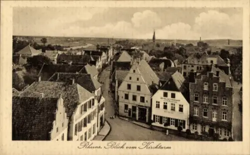 Ak Rheine in Westfalen, Blick vom Kirchturm