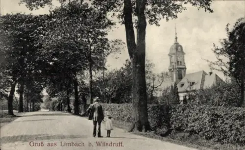Ak Limbach Wilsdruff Sachsen, Allee