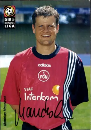 Autogrammkarte Fußballer Matthias Maucksch, 1. FC Nürnberg, Autogramm