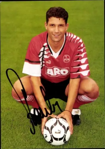 Autogrammkarte Fußballer Oliver Straube, 1. FC Nürnberg, Autogramm