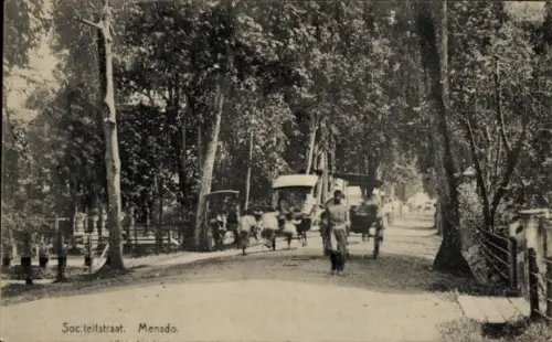 Ak Manado Menado Indonesië, Societeitstraat