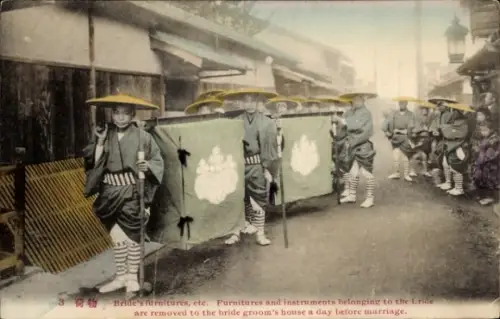 PC Bride, Furnitures and instruments belonging to the bride are removed to the bride groom's house