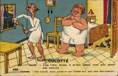 Ak Culotté, J'vas t'dire, Torine, il m' faut quèque chose pour calmer mes douleurs, Humor