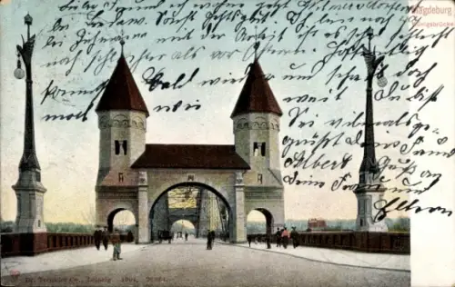 Ak Magdeburg an der Elbe, Königsbrücke