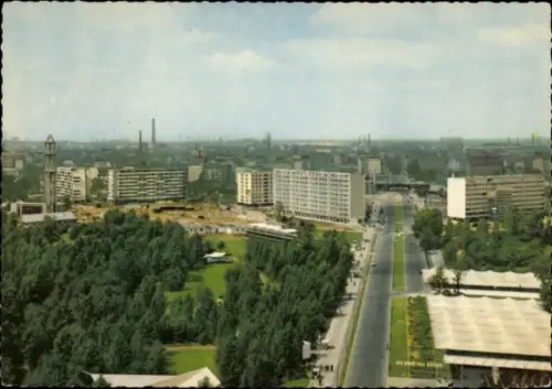 Ak Berlin Tiergarten Hansaviertel, Ortspanorama