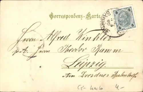 Ak Karlovy Vary Karlsbad Stadt, Totalansicht von Westend, Wald