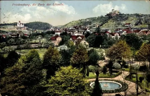 Ak Niederlössnitz Niederlößnitz Radebeul Sachsen, Friedensburg, Panorama