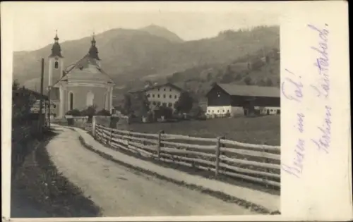 Ak Lauterbach Brixen im Thale Tirol, Teilansicht, Kirche