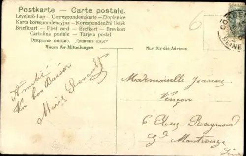 Präge Stoff Ak Mann und Frau in Tracht, Hahn