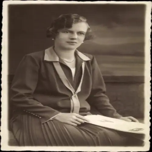 Foto Ak Frau-Porträt, Frisur