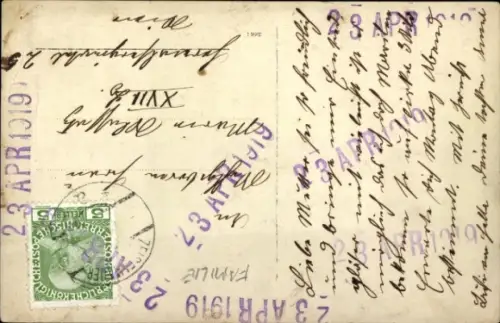 Foto Ak Familienbild, Frau mit Kindern