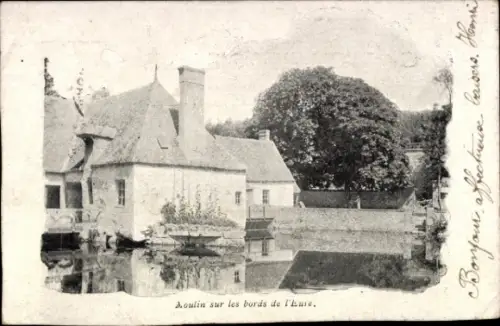 CPA Moulin sur les bords de l'Eure, Teilansicht