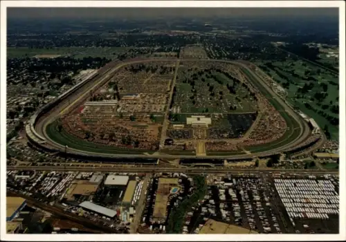 Ak Indianapolis Motor Speedway, Racing Capital of the World, Luftbild