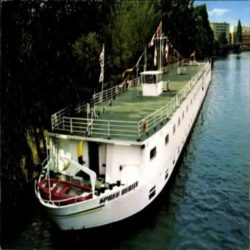 Ak Hotelschiff Spree Berlin, An der Hansabrücke