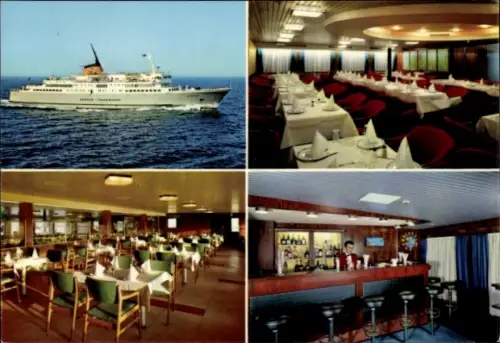 Ak MF Gedser, Innenansicht, Bar