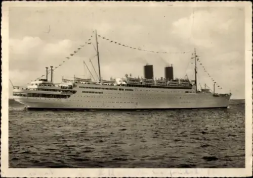 Ak Dampfer MS Gripsholm, Norddeutscher Lloyd Bremen