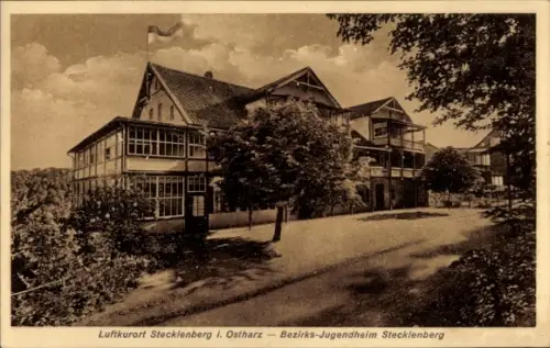 Ak Stecklenberg Thale im Harz, Bezirksjugendheim