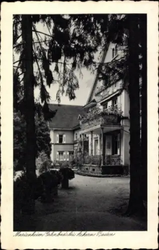 Ak Achern in Baden Schwarzwald, Marienheim Granbad, bei  klassisches Gebäude, umgeben von Bäumen