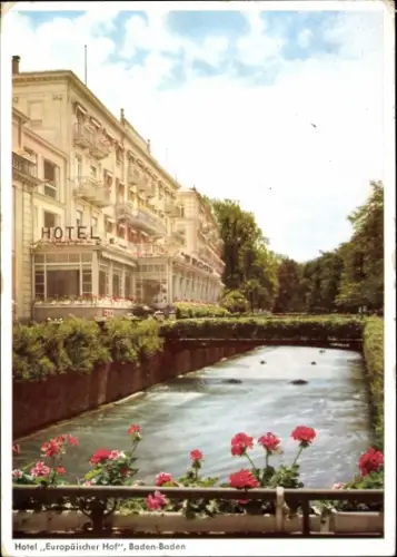 Ak Baden Baden am Schwarzwald, Hotel Europäischer Hof