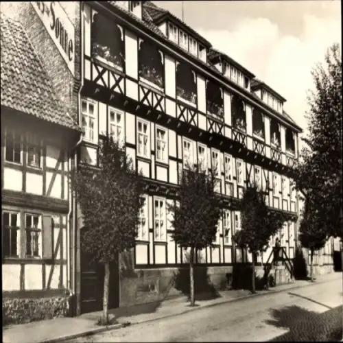 Ak Neustadt im Harz Harztor Thüringen, Erholungsheim "Haus zur Sonne", Luftkurort, Fachwerkbau, B
