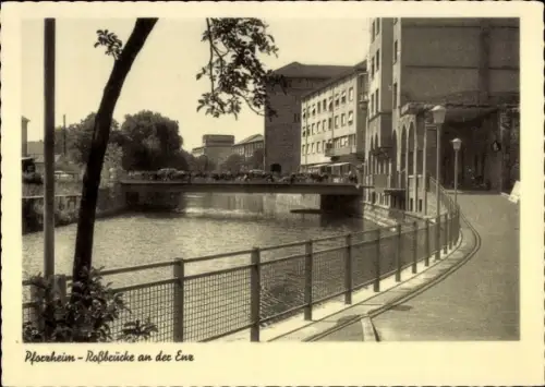 Ak Pforzheim im Schwarzwald, Roßbrücke