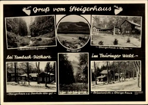 Ak Gräfenhain Ohrdruf in Thüringen, Marderbachgrund, Steiger, Steigerhaus