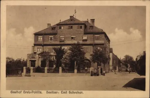 Ak Pohlitz Greiz in Thüringen, Gasthof