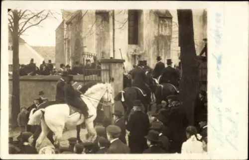 Foto Ak Radibor in Sachsen, Osterreiten