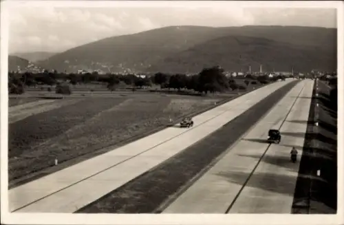 Ak Reichsautobahn Mannheim Heidelberg