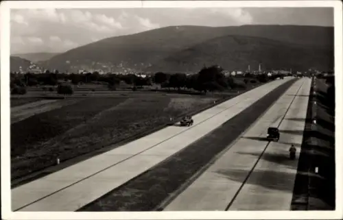Ak Reichsautobahn Mannheim Heidelberg