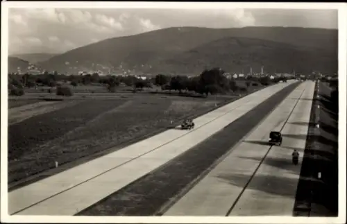 Ak Reichsautobahn Mannheim Heidelberg