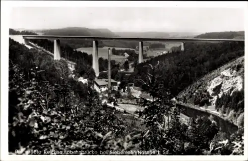Ak Siebenlehn Großschirma in Sachsen, Reichsautobahnbrücke Muldental