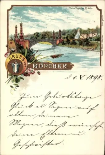 Litho München, Prinz Regenten Brücke