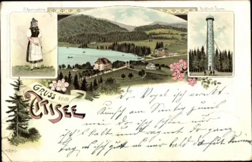 Litho Titisee Neustadt, Schwarzwälderin, Hochfirst Turm