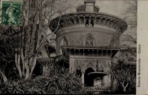 Ak Sintra Cintra Portugal, Palacio Monserrate, Französische Republik, Pflanzen, Architektur