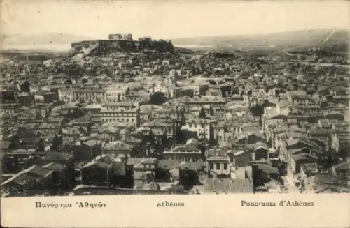 Ak Athen Griechenland, Panorama von  Hochhausansicht,  Stadtansicht